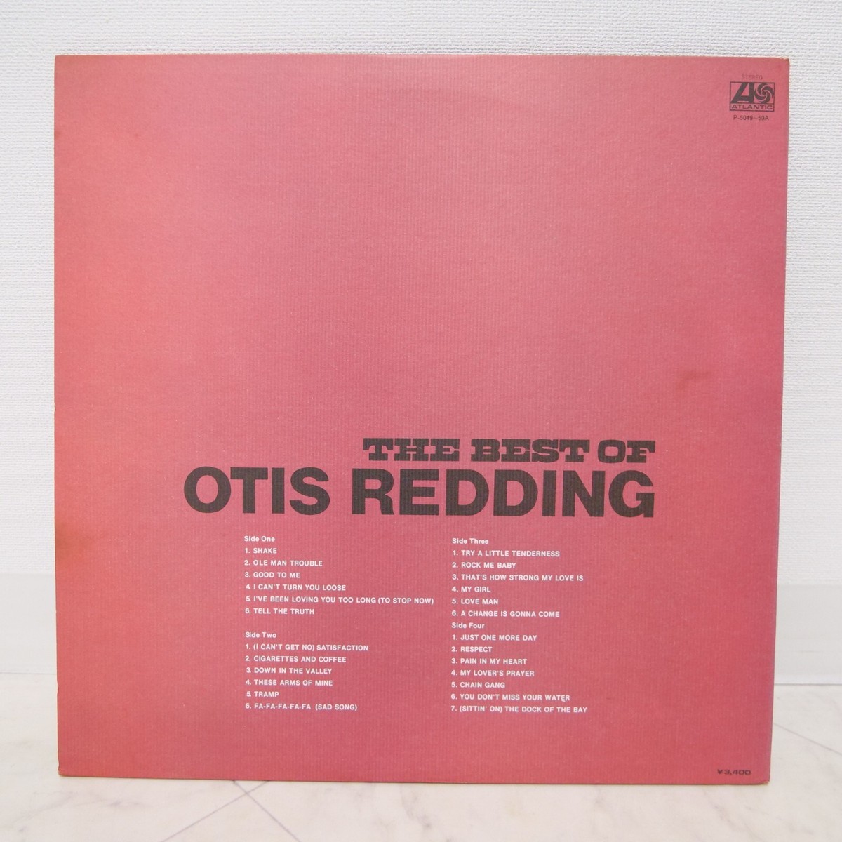OTIS REDDING / THE BEST OF JAPAN ISSUE DOUBLE LP W/OBI
