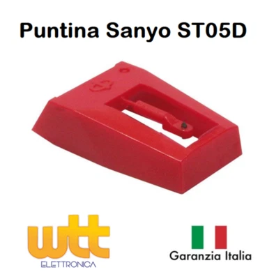 HUCO Puntina di ricambio giradischi PER SANYO ST05