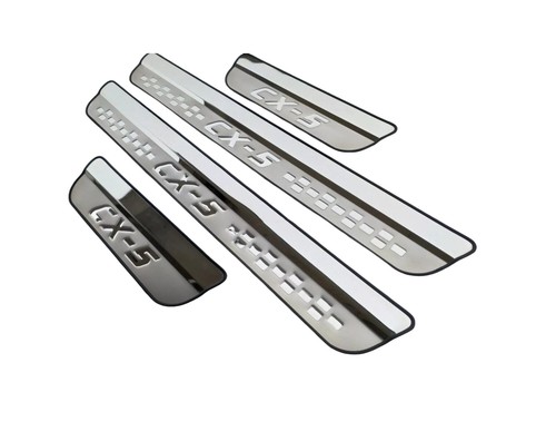 For Mazda CX5 CX-5 Stainless Steel Door Sill Trim Protector Scuff Plate Cover 25 - Picture 14 of 24