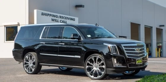 RUEDAS CROMADAS LEXANI LUST 24" se adapta a navegador Ford F150 Expedition Bronco 6X135 Foto 2 de 2