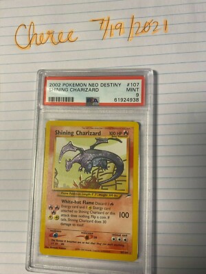 ポケモンカードゲーム SHINING CHARIZARD NEO DESTINY 2002 2002 Pokemon 1st Edition Shining Charizard Neo Destiny Holo #107