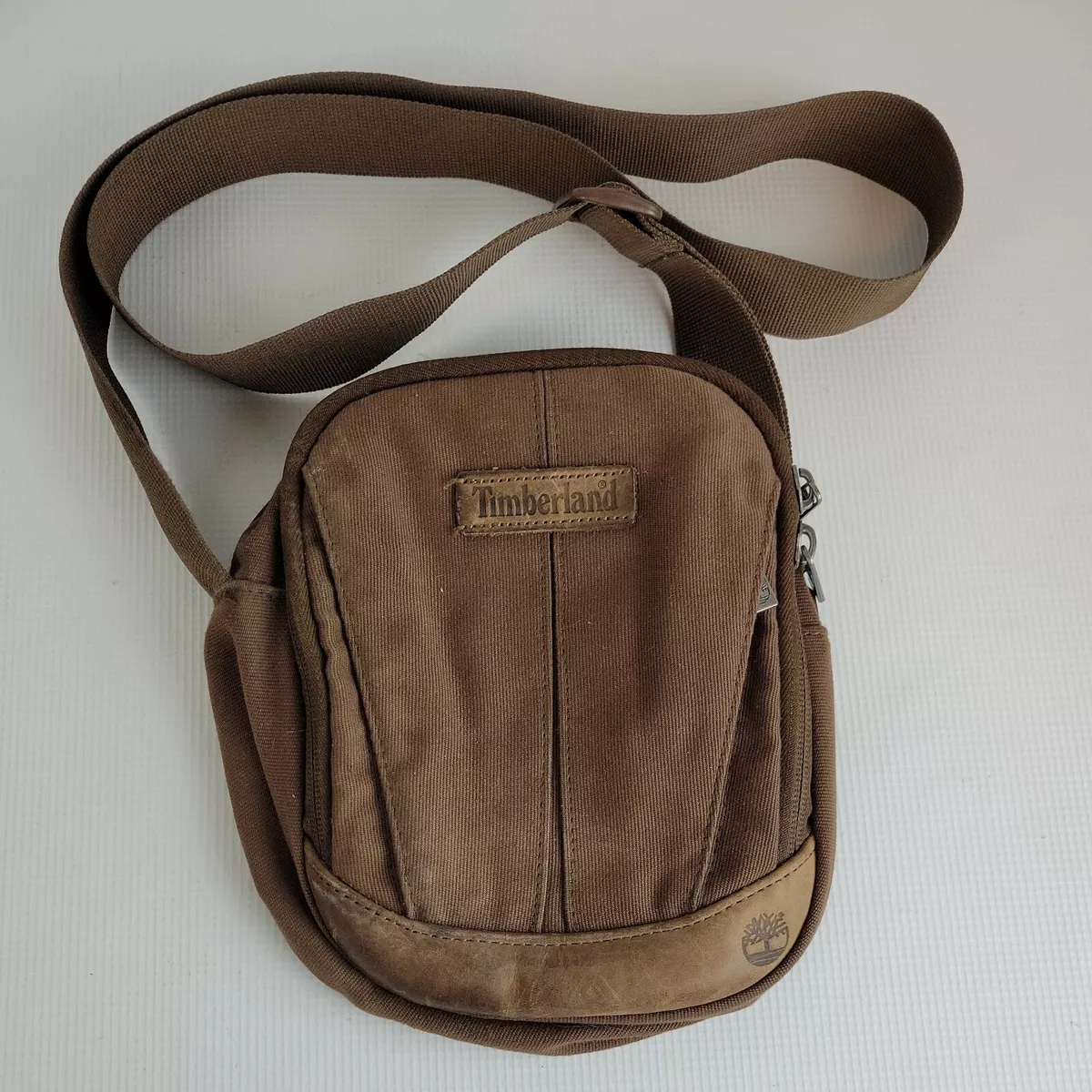 En marcha Pence Dependencia Timberland Crossbody Saddle Bag Purse Brown Shoulder B001 | eBay