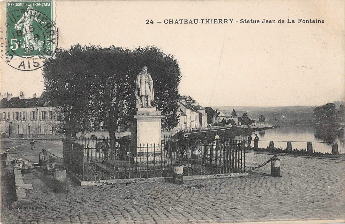 Carte Postale Ancienne – Château-Thierry (02) – La Fontaine – Originale