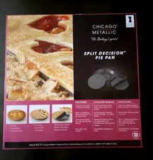 Pie Tin Chicago Metallic Split Decision Pie Pan Bake Full Pie