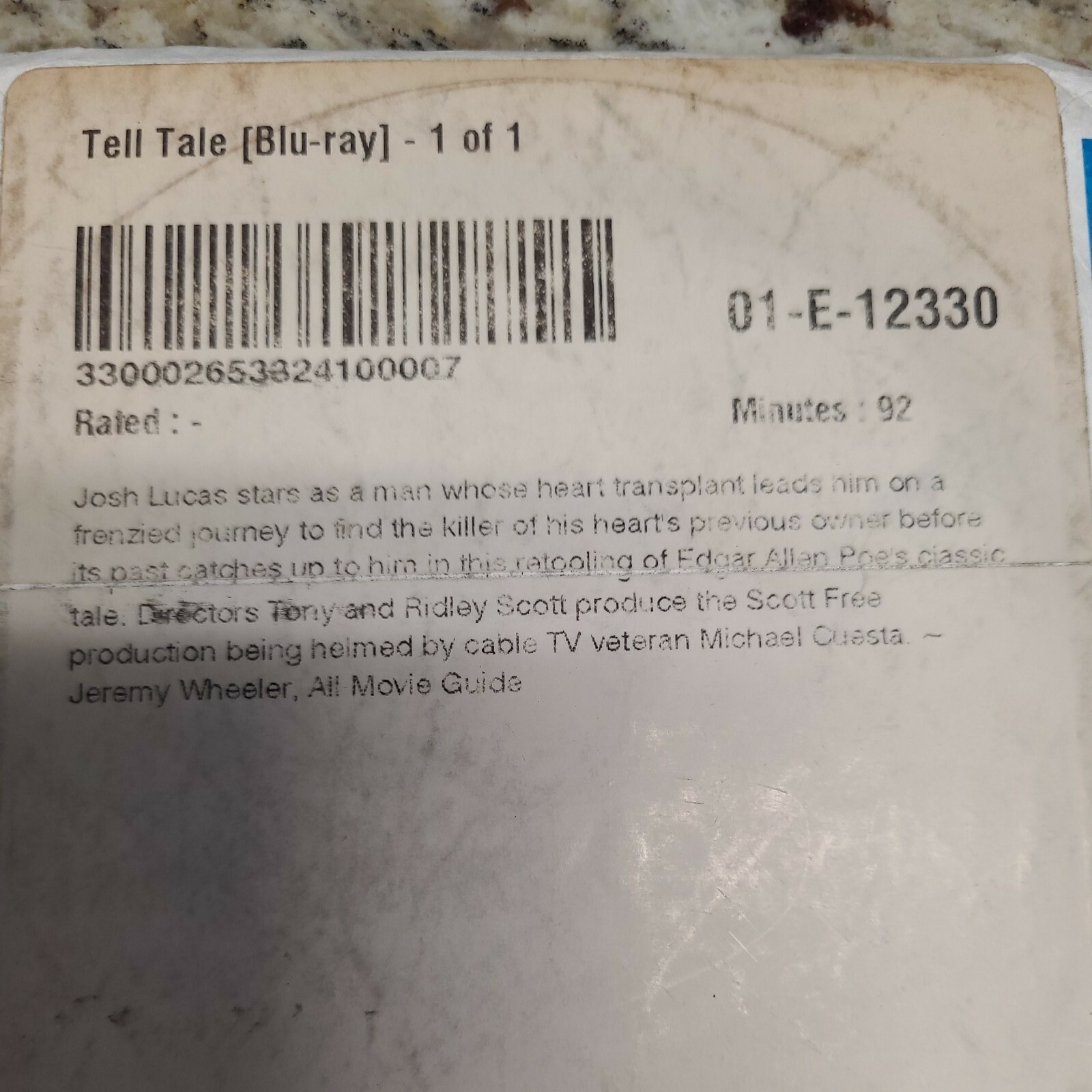 Tell Tale (2009) BLU-RAY Movie | eBay