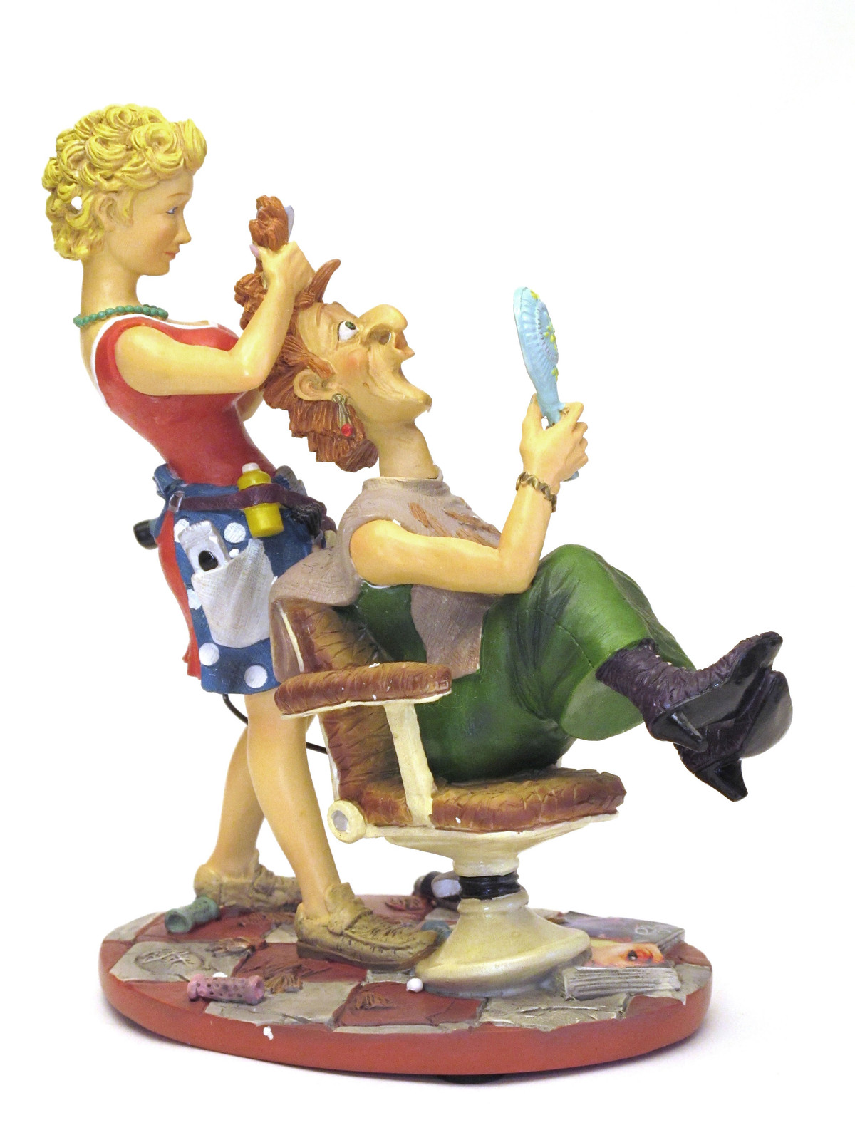 Profisti Hairdresser Coiffeuse Sculpture Figure 20613a for sale