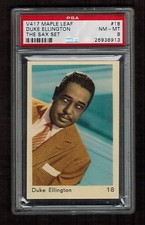 PSA 8 DUKE ELLINGTON 1959 V417 Maple Leaf Card BLUE BACK (Highest Ever Graded)