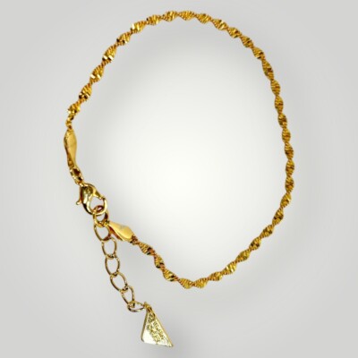SHINE by Sterling Forever Runs Chain Bracelet 8.5  Adjustable