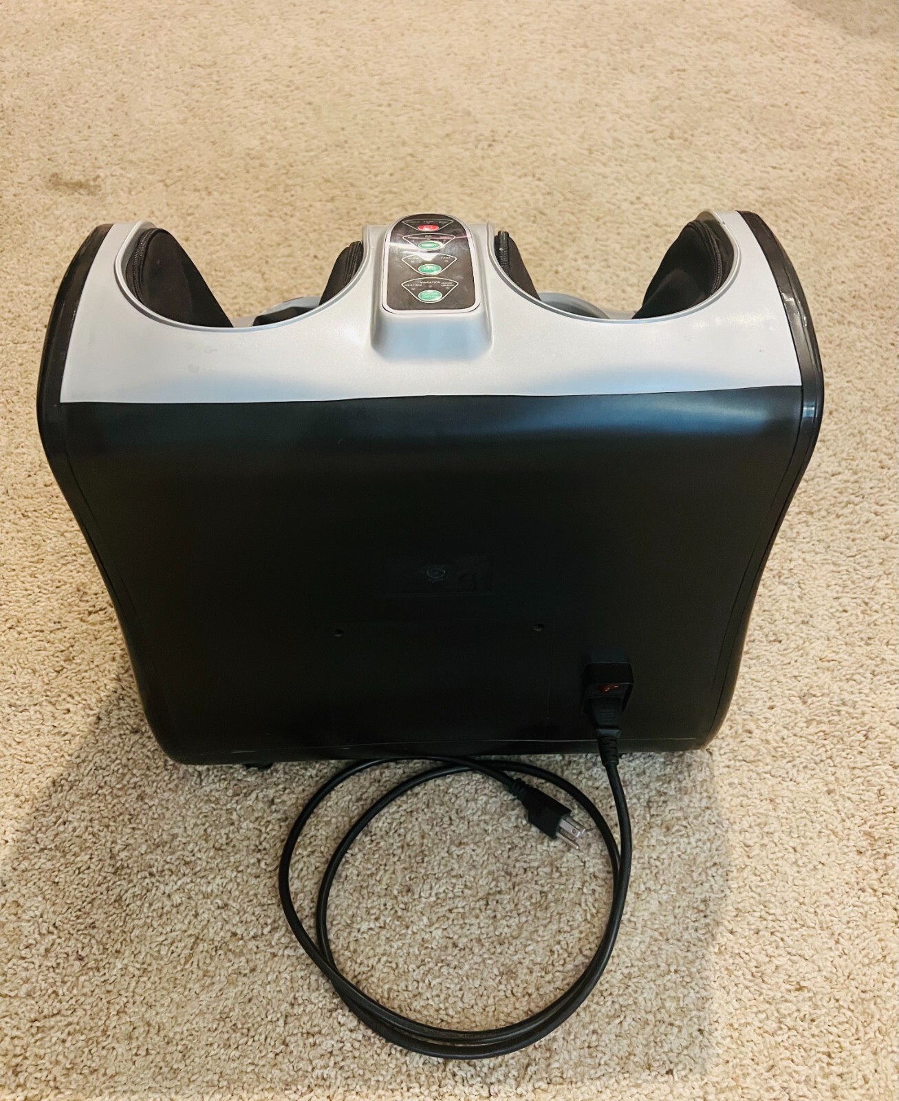 KENDAL Kneading Rolling Vibrating Heating Foot Massager - Black & Silver