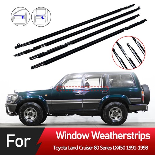 For Toyota Land Cruiser 80 Series Outer Windows Rubber Weatherstrip Sealing Belt - Bild 1 von 13