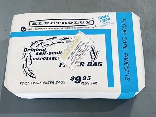 Vintage Genuine Electrolux Vacuum Cleaner Sweeper Filter Bags 26 Sealed +6 NOS