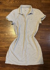 Women’s 2017 Tommy Hilfiger V Neck T Shirt dress light grey size large