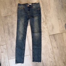 7 For All Mankind Girls Size 10 The Skinny Jeans Luxe Vintage Wash Denim