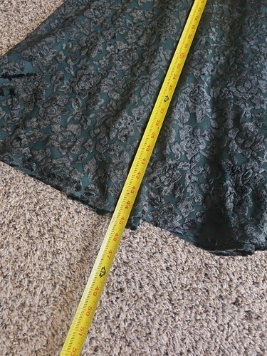 Vintage Moda International Womens Maxi Dress Sz S 8 Velvet Floral Whimsigoth - Picture 5 of 5
