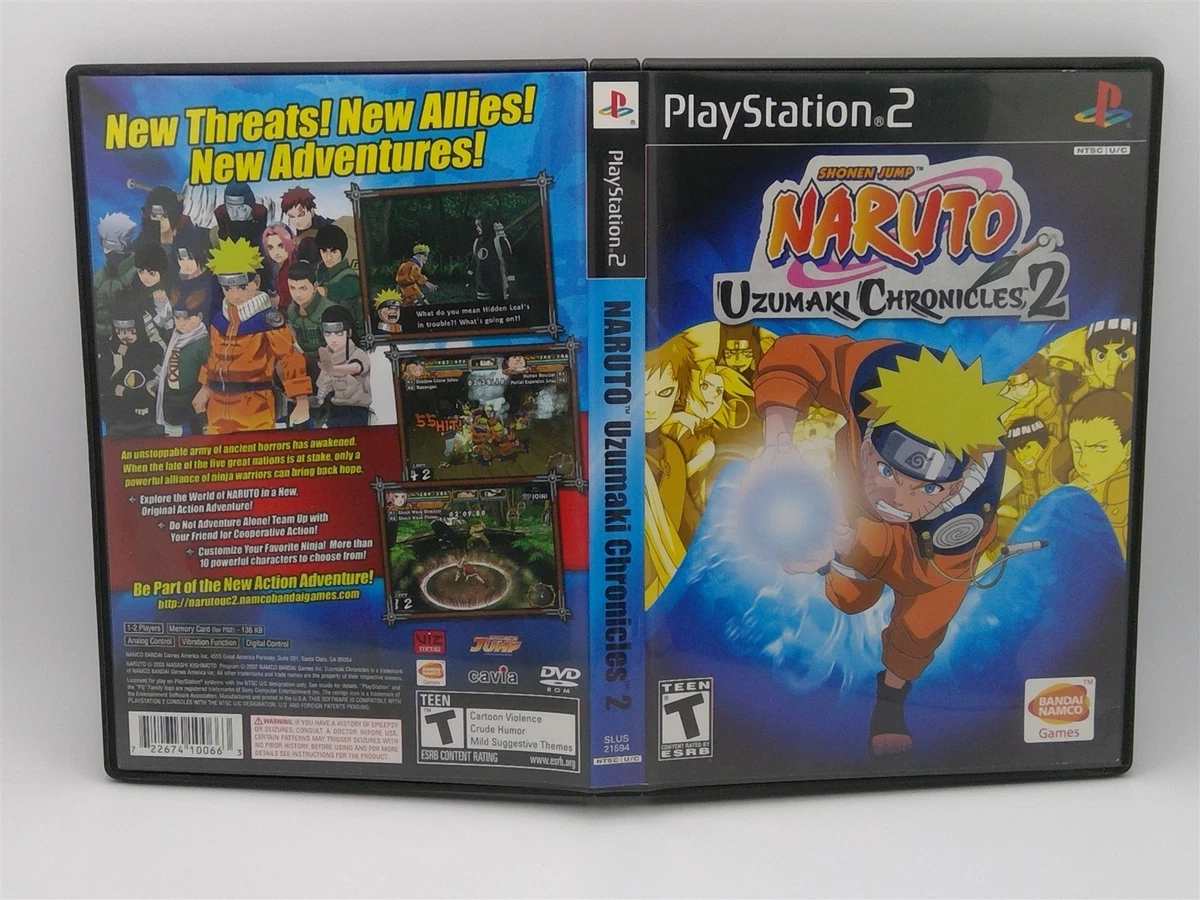 JEU PLAYSTATION 2 Ps2 Naruto Uzumaki Chronicles 2 Complet EUR 7,90