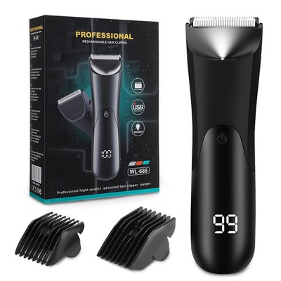 Electric Hair Clipper Beard Trimmer LED Shaver for Men Grooming