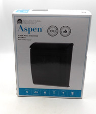 ARCHITECTURAL MAILBOXES 2594B-10 Aspen Mailbox Black New Wall Mount W/Lock Steel