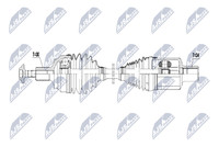 NTY Antriebswelle NPW-ME-180 FüR Mercedes Klasse W204 Model S204 C207 220 CDI