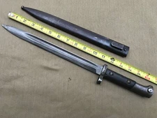 NICE 1939 WWII CZECH CZ-24 VZ-24 MAUSER BAYONET W/ SCABBARD FITS GERMAN K98
