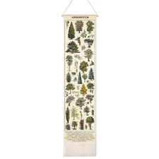 Feifeiya Vintage Plants Vertical Tapestry Wall Hanging Long Narrow Wall Art F...