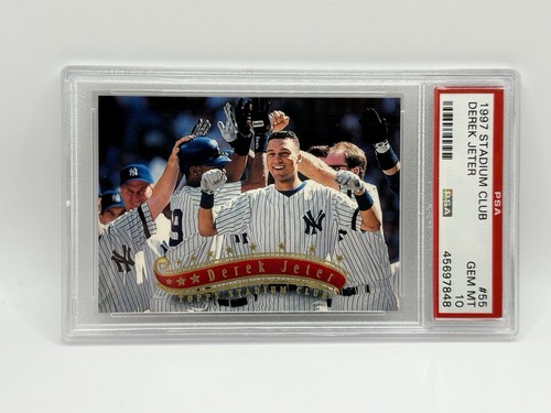 1997 TOPPS STADIUM CLUB #55 DEREK JETER PSA 10