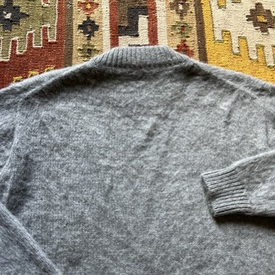 Prada Alpaca Knit Sweater Sz 46 - Gray | eBay