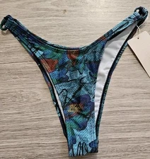 Musera Bikini Bottom Womens High Leg XS NWT Greens NB609