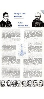 La Vieille Maison Jesuits' House Brochure Sillery Quebec Map 1950s/60s
