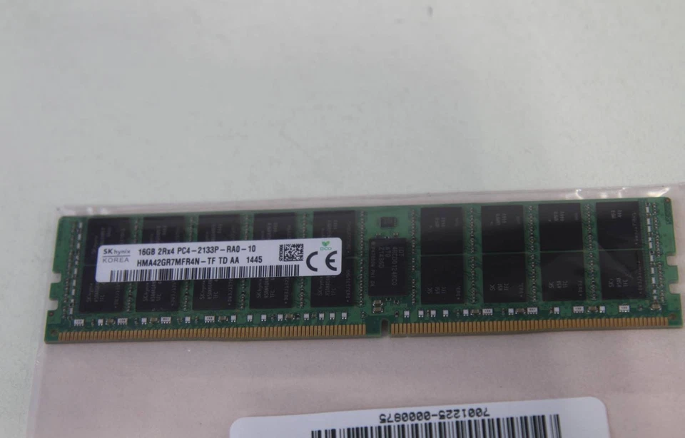 SK HYNIX 16GB PC4-17000 DDR4 RDIMM MEMORY MODULES | HMA42GR7MFR4N-TF | LOT OF 2 - Image 2 of 3