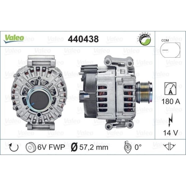 Valeo Generator Lichtmaschine 180A 14V FüR Porsche Macan 95B Audi A4 8K2 B8-image