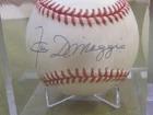 JOE DiMAGGIO (HOF) AUTOGRAPHED BASEBALL