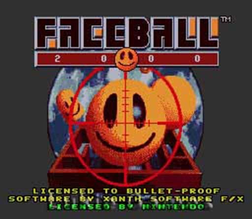 Faceball 2000 - SNES Super Nintendo Game