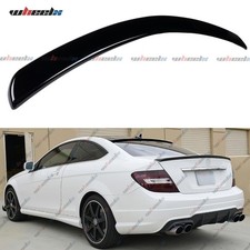 Sport Heckspoiler Lippe Schwarz Glanz für Mercedes C-Klasse C204 Coupe ab 11