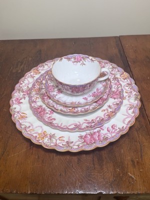 SPODE S IRENE Copeland COMPLETE PLACE SETTING, 5 Pieces
