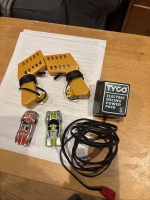 SET of 2 Tyco Controller Yellow #8755 + Electric Racing Power Pack for Slot Car