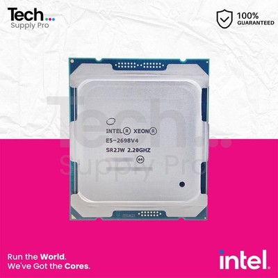 SR2JW Intel Xeon ES-2698V4 20-Core 2.2GHz 50MB L3 Cache 135W FCLGA2011 Processor