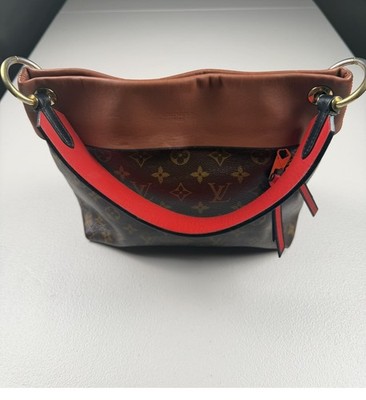 Louis Vuitton Tuileries Besace Brown Monogram Leather Shoulder Bag Handbag Purse
