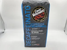 Caffe Vergnano Espresso Decaffeinated Whole Bean Coffee 2.2lb/1000g