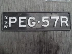2015 New South Wales carbon fibre premium rear PEG-57R license plate