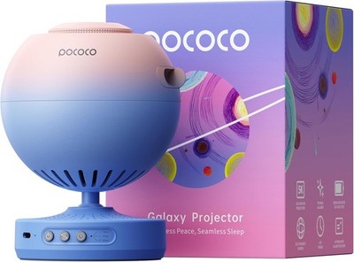 POCOCO Galaxy Star Projector for Bedroom with Replaceable Optical Film Discs NEW