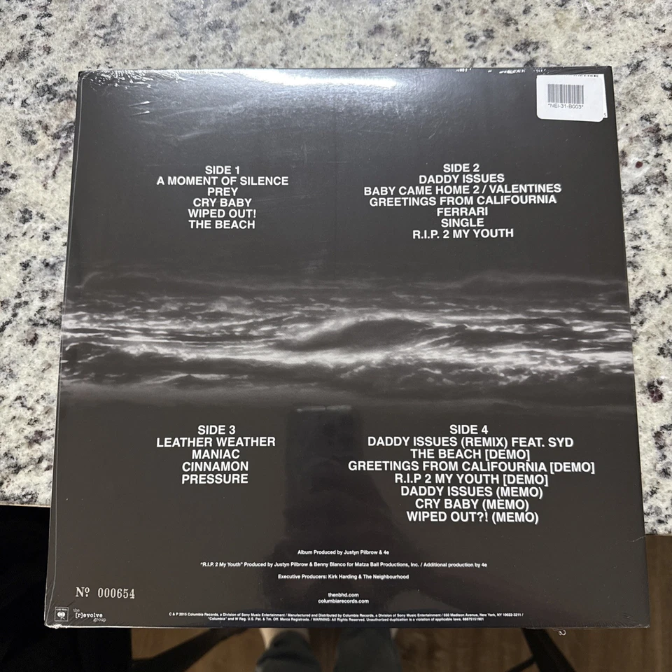 THE NEIGHBOURHOOD Wiped Out! 10th Anniversary 2XLP Marble Vinyl #/1000 In Hand — 第 3/3 张图片
