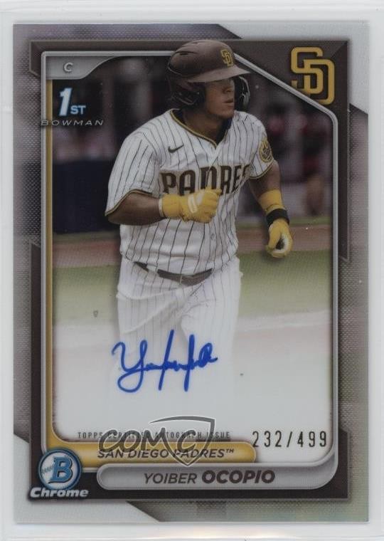 2024 Bowman Chrome Prospect Refractor 232/499 Yoiber Ocopio #CPA-YO Auto 1a39