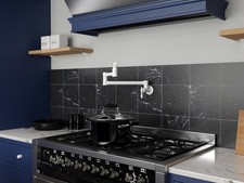 Marca 360 24" Wall Mounted Pot Filler Dual Swivel in Matte White