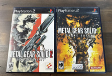Metal Gear Solid 2 Sons of Liberty & Metal Gear Solid Snake Eater PS2 CIB Tested