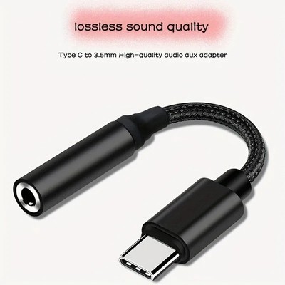 USB C auf 3,5mm Buchse Kopfhörer Klinke Adapter Typ C Aux Audio Kabel Adapter-