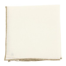 Fiori Di Lusso White Geometric Pocket Square - 12" x 12" FL720173 