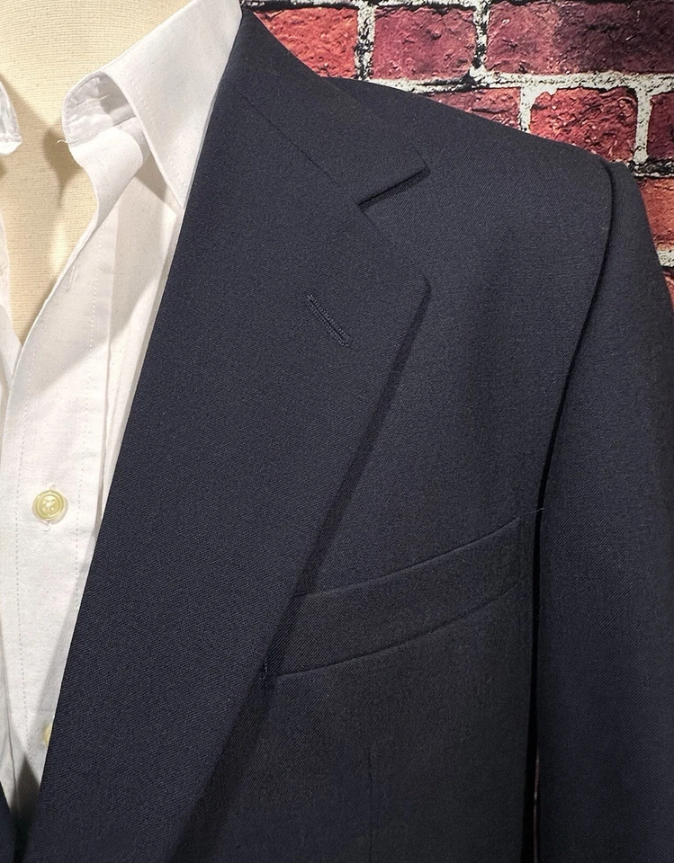 CHAQUETA BLAZER SAVILE ROW PARA HOMBRE TALLA 44 AZUL MARINO OSCURO ABRIGO DEPORTIVO BOTONES DORADOS Foto 2 de 4