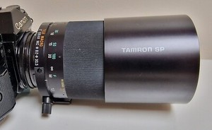 Tamron SP 1:8 500mm Tele Macro Lens - Adaptor for Canon (A1) Camera.