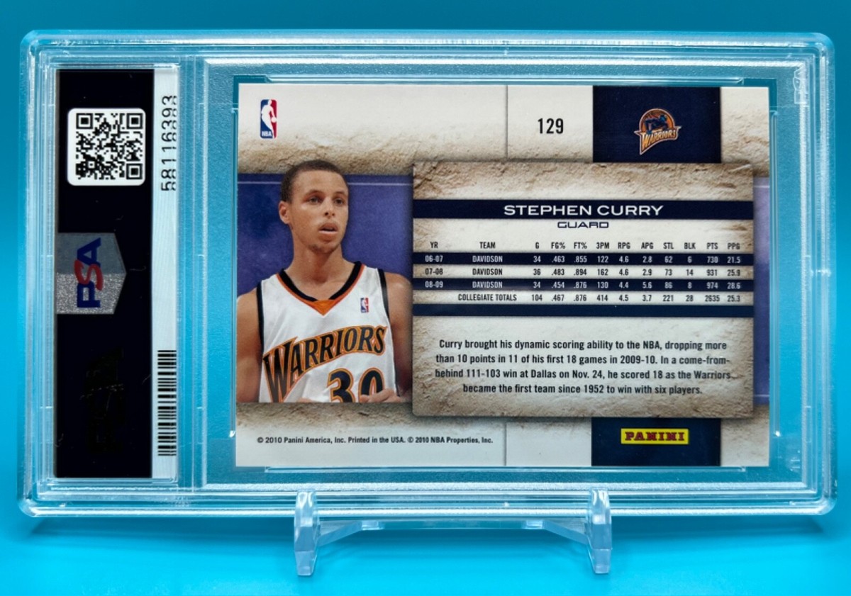 nbaカード stephen curry RC PSA10