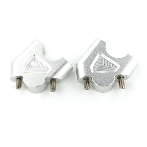 Elevadores de manillar desplazados plateados aptos para BMW R1200GS 13-18 R1200GS Adventure 14-18 - Imagen 8 de 10